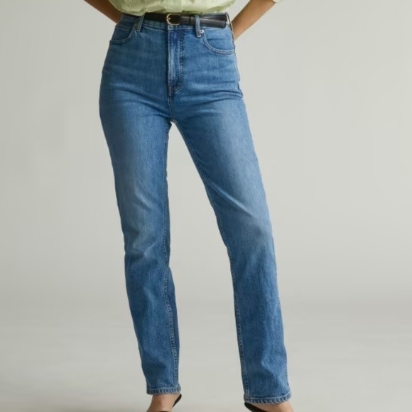 Everlane High-Rise Slim Straight Cigarette Jeans - Picture 2 of 14